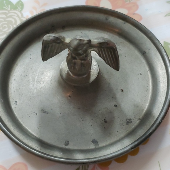 American Eagle Pewter Jewelry dish Handcrafted - Picture 1 of 5